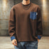 Trad Color Block Pocket Long Sleeve T-shirt P1845